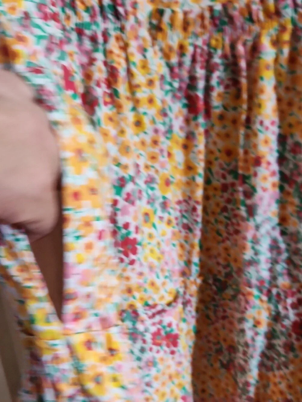 J. Crew White Floral Blouse with Yellow & Pink Flowers